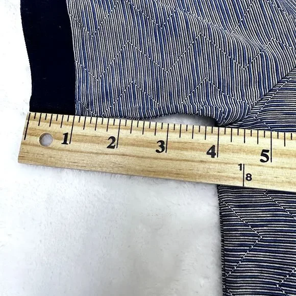 MONTECHIARO Men's Polo Shirt Navy White Zig Zag Print Cotton SZ 56/2XL ITALY - Picture 13 of 16